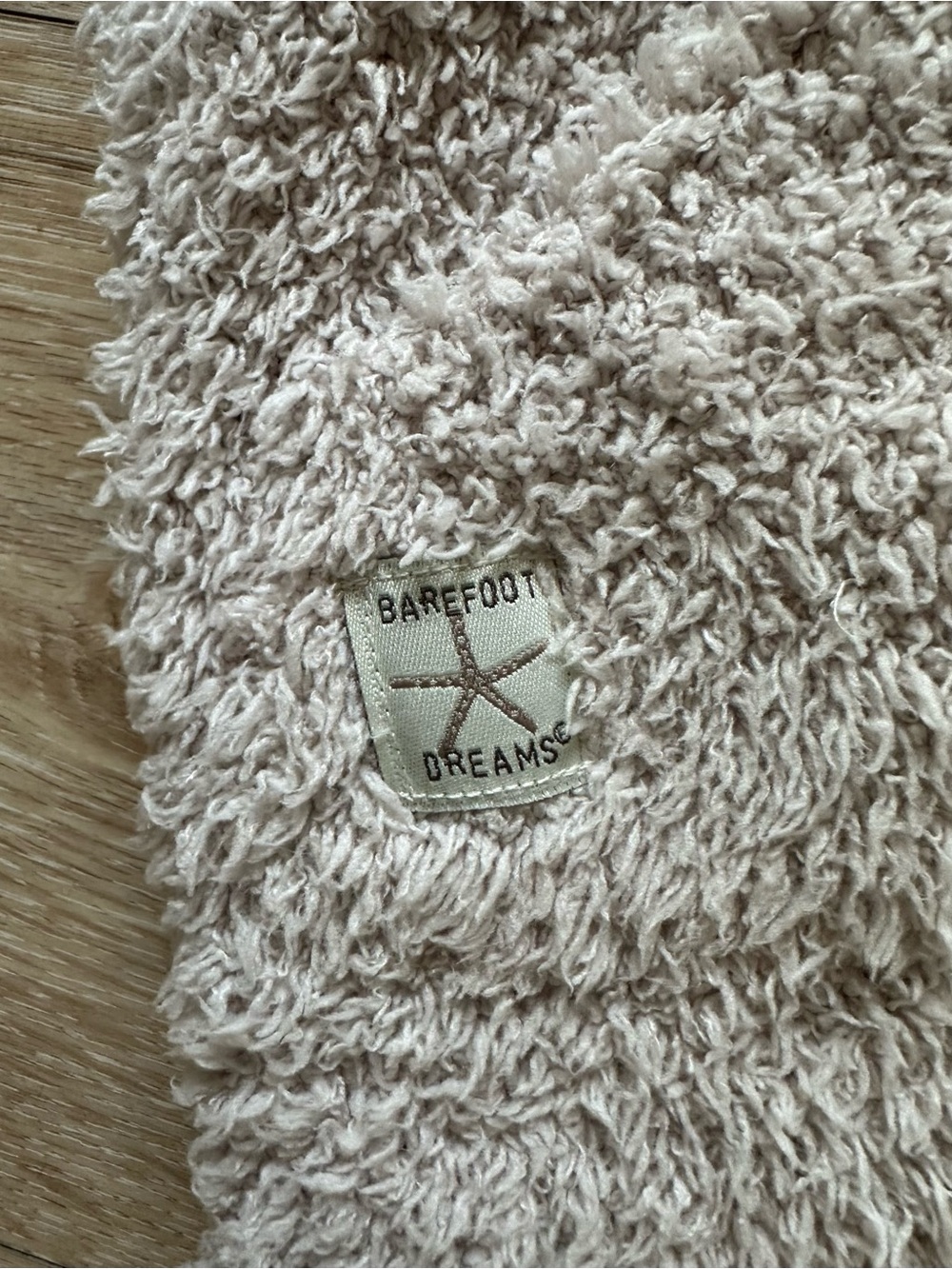 Barefoot Dreams Plush Sherpa Hoodie in Light Taupe - Picture 5 of 8